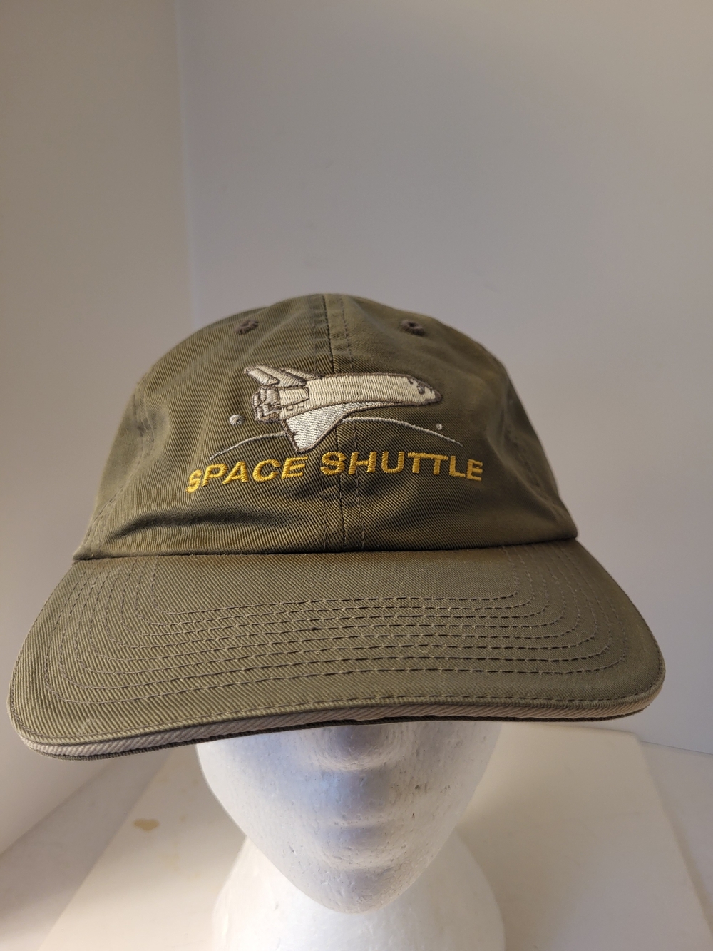 Official Boeing NASA Space Shuttle Embroidered Baseball Cap - Olive
